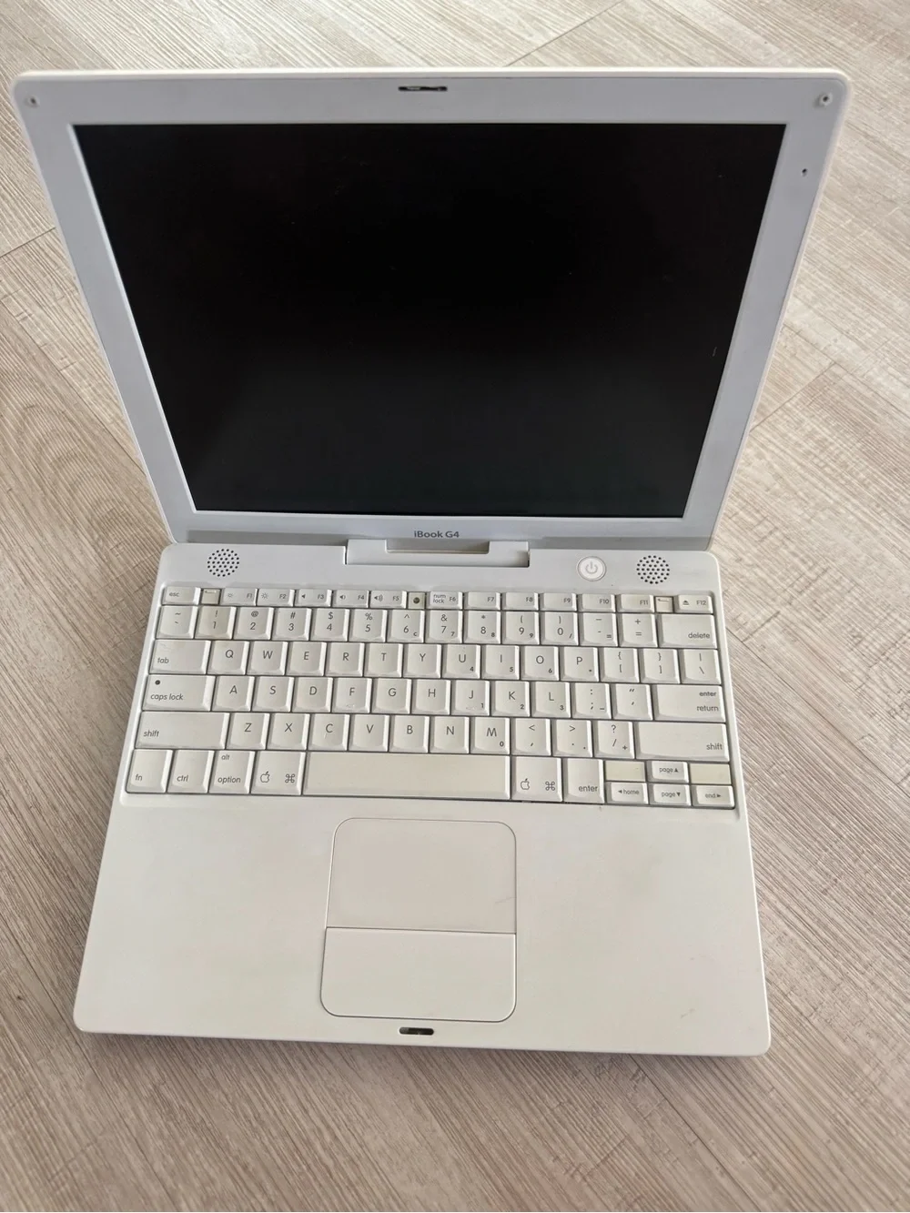 Apple iBook G4 12” White Laptop Untested Vintage 2005